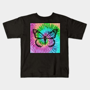 Tie Dye Butterfly Kids T-Shirt